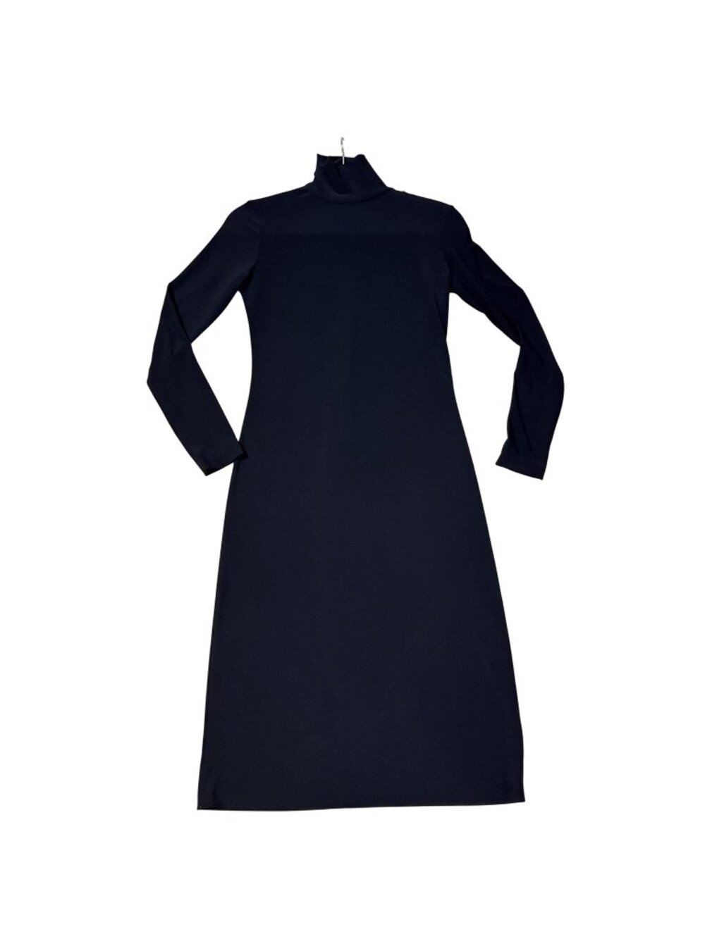 Norma‎ Kamali Black Turtleneck Women's Maxi Dress XS Minimalist Stretch